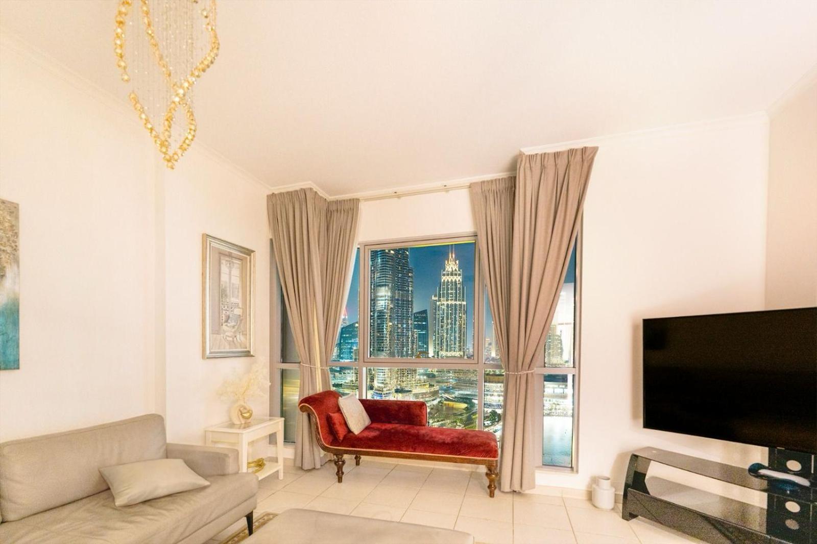 Spectacular Burj & Fountain View - Luxurious 3 Bedrooms & Maids Room - The Residences دبي المظهر الخارجي الصورة